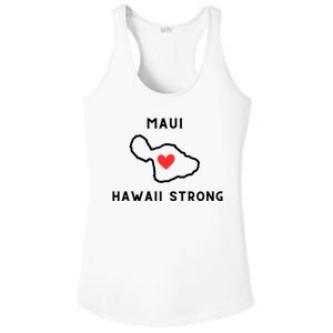 Pray For Maui Hawaii Strong Ladies PosiCharge Competitor Racerback Tank