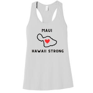 Pray For Maui Hawaii Strong Women's Racerback Tank