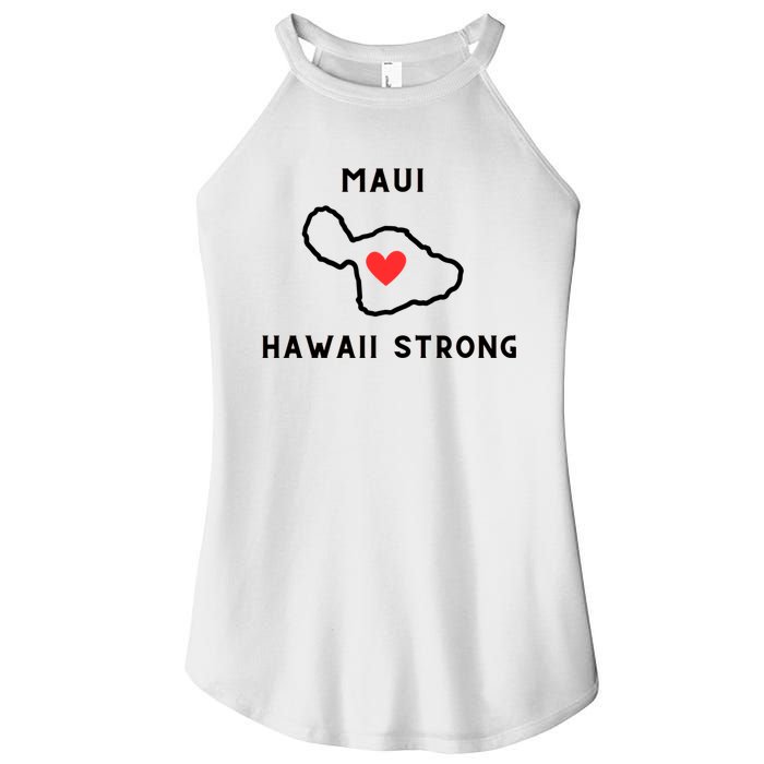 Pray For Maui Hawaii Strong Women’s Perfect Tri Rocker Tank