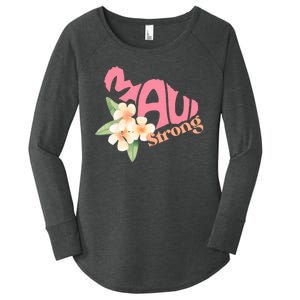 Pray For Maui Hawaii Strong Women's Perfect Tri Tunic Long Sleeve Shirt