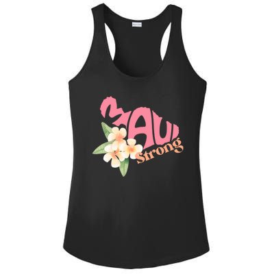 Pray For Maui Hawaii Strong Ladies PosiCharge Competitor Racerback Tank