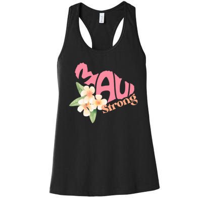 Pray For Maui Hawaii Strong Women's Racerback Tank