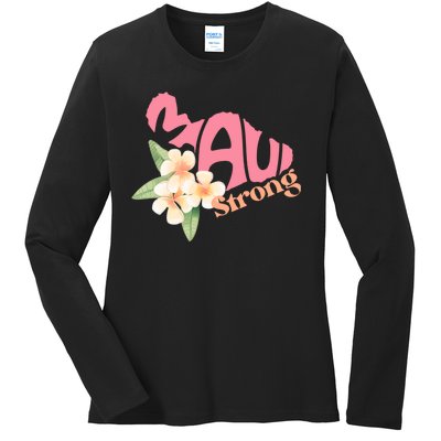 Pray For Maui Hawaii Strong Ladies Long Sleeve Shirt