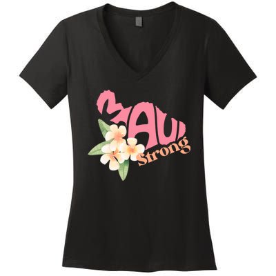 Pray For Maui Hawaii Strong Women's V-Neck T-Shirt