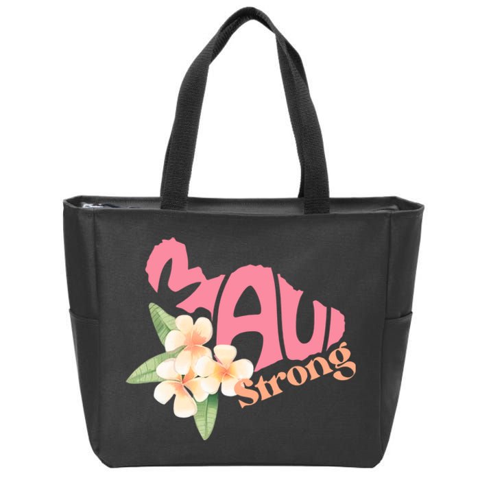 Pray For Maui Hawaii Strong Zip Tote Bag