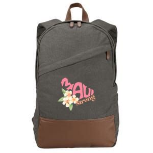 Pray For Maui Hawaii Strong Cotton Canvas Backpack