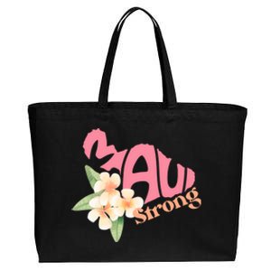 Pray For Maui Hawaii Strong Cotton Canvas Jumbo Tote