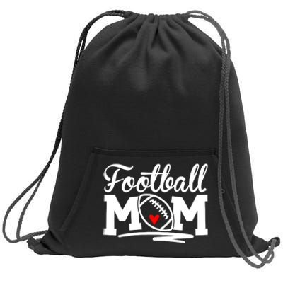 Proud Football Mom Supportive Mom Football Fun Mom Sweatshirt Cinch Pack Bag