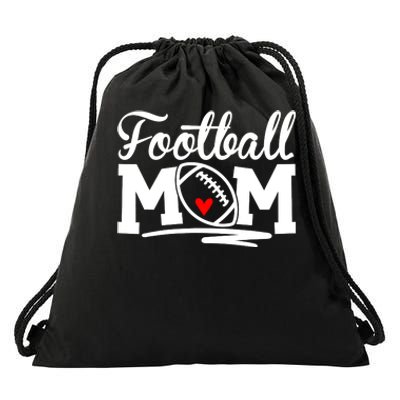 Proud Football Mom Supportive Mom Football Fun Mom Drawstring Bag