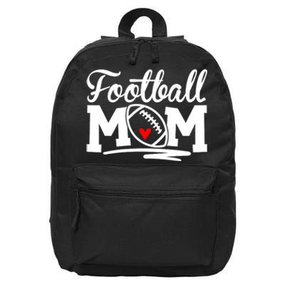 Proud Football Mom Supportive Mom Football Fun Mom 16 in Basic Backpack