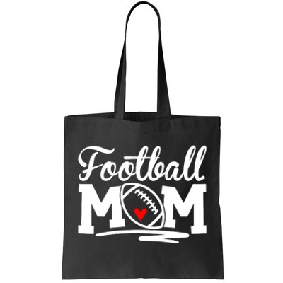 Proud Football Mom Supportive Mom Football Fun Mom Tote Bag