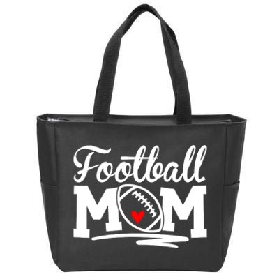 Proud Football Mom Supportive Mom Football Fun Mom Zip Tote Bag