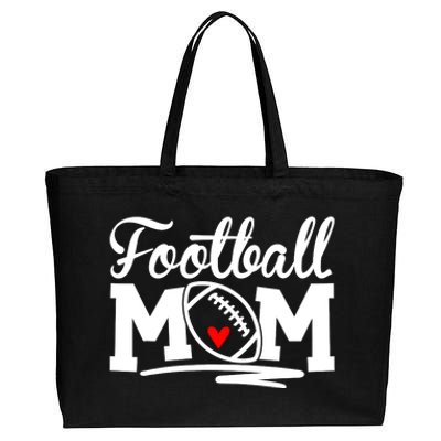 Proud Football Mom Supportive Mom Football Fun Mom Cotton Canvas Jumbo Tote