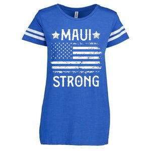 Pray For Maui Hawaii Strong Enza Ladies Jersey Football T-Shirt