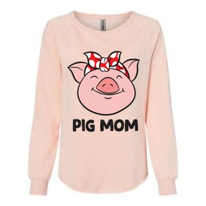 Pig Farmer Mom Love Pigs Pig Mom Cute Pig Lovers Gift Womens California Wash Sweatshirt