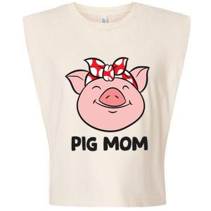 Pig Farmer Mom Love Pigs Pig Mom Cute Pig Lovers Gift Garment-Dyed Women's Muscle Tee