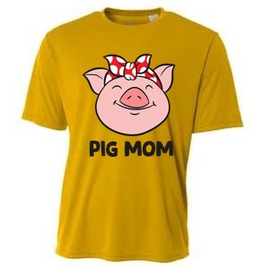 Pig Farmer Mom Love Pigs Pig Mom Cute Pig Lovers Gift Cooling Performance Crew T-Shirt