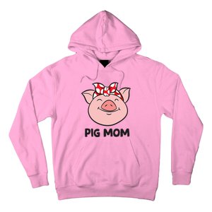 Pig Farmer Mom Love Pigs Pig Mom Cute Pig Lovers Gift Hoodie