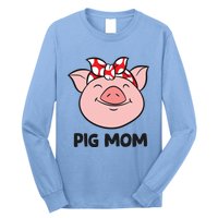 Pig Farmer Mom Love Pigs Pig Mom Cute Pig Lovers Gift Long Sleeve Shirt