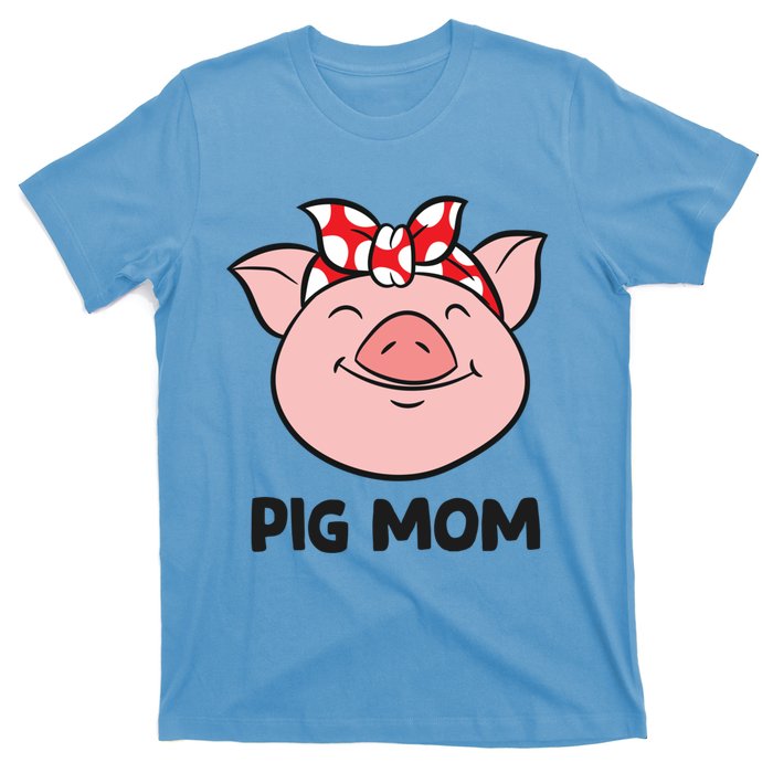 Pig Farmer Mom Love Pigs Pig Mom Cute Pig Lovers Gift T-Shirt