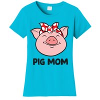 Pig Farmer Mom Love Pigs Pig Mom Cute Pig Lovers Gift Women's T-Shirt