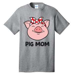 Pig Farmer Mom Love Pigs Pig Mom Cute Pig Lovers Gift Tall T-Shirt