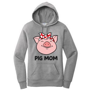 Pig Farmer Mom Love Pigs Pig Mom Cute Pig Lovers Gift Women's Pullover Hoodie