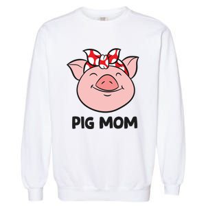 Pig Farmer Mom Love Pigs Pig Mom Cute Pig Lovers Gift Garment-Dyed Sweatshirt