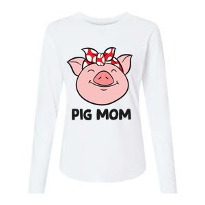 Pig Farmer Mom Love Pigs Pig Mom Cute Pig Lovers Gift Womens Cotton Relaxed Long Sleeve T-Shirt