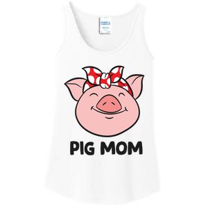 Pig Farmer Mom Love Pigs Pig Mom Cute Pig Lovers Gift Ladies Essential Tank