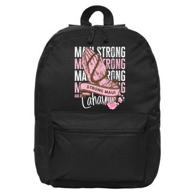 Pray For Maui Hawaii Strong Maui Lahaina Hawaiian Islands 16 in Basic Backpack