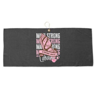 Pray For Maui Hawaii Strong Maui Lahaina Hawaiian Islands Large Microfiber Waffle Golf Towel