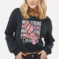 Pray For Maui Hawaii Strong Maui Lahaina Hawaiian Islands Cropped Pullover Crew