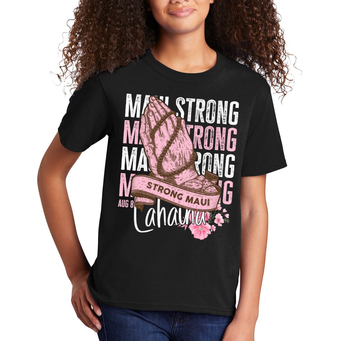 Pray For Maui Hawaii Strong Maui Lahaina Hawaiian Islands Kids T-Shirt