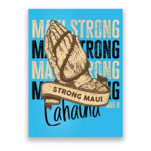 Pray For Maui Hawaii Strong Maui Lahaina Hawaiian Support Poster