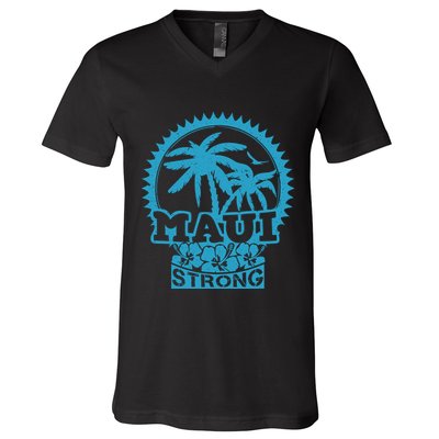 Pray For Maui Hawaii Strong Maui V-Neck T-Shirt