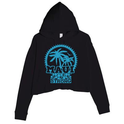 Pray For Maui Hawaii Strong Maui Crop Fleece Hoodie