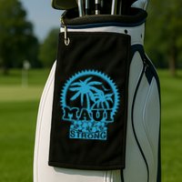 Pray For Maui Hawaii Strong Maui Golf Towel