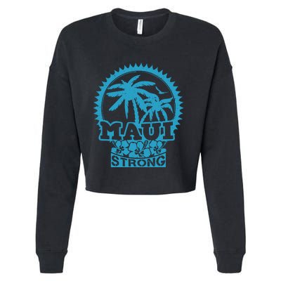 Pray For Maui Hawaii Strong Maui Cropped Pullover Crew