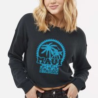 Pray For Maui Hawaii Strong Maui Cropped Pullover Crew