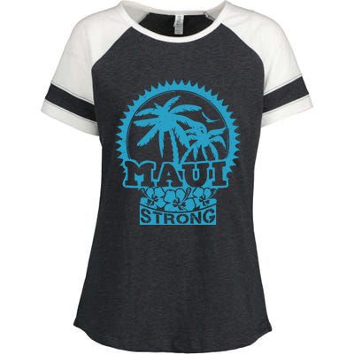 Pray For Maui Hawaii Strong Maui Enza Ladies Jersey Colorblock Tee