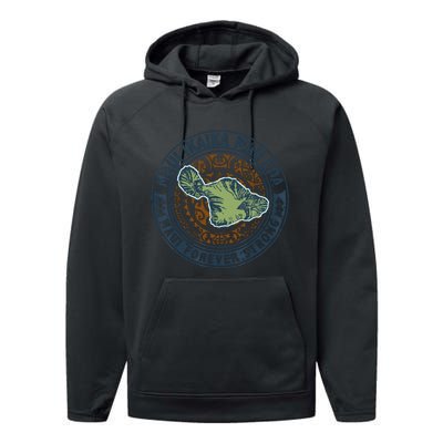 Pray For Maui Hawaii Strong Performance Fleece Hoodie