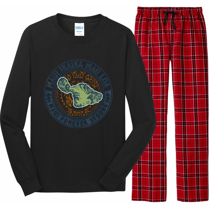 Pray For Maui Hawaii Strong Long Sleeve Pajama Set