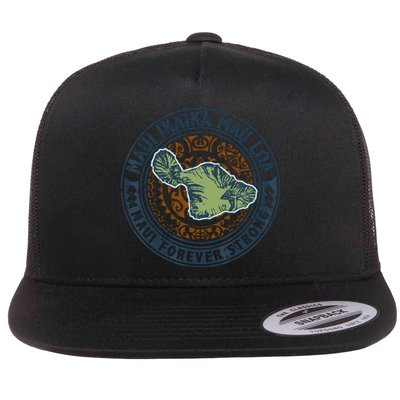 Pray For Maui Hawaii Strong Flat Bill Trucker Hat