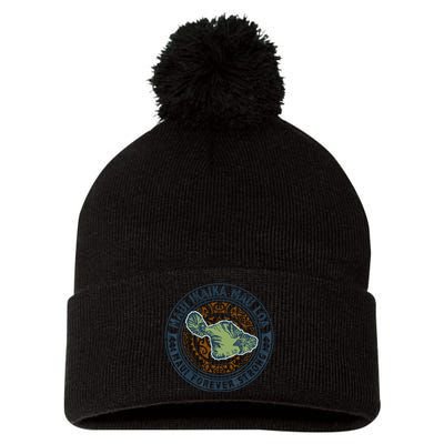 Pray For Maui Hawaii Strong Pom Pom 12in Knit Beanie