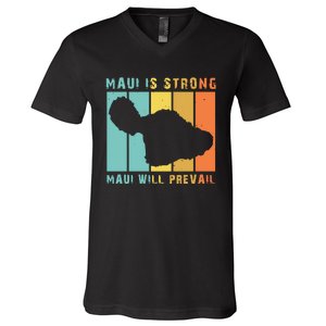 Pray For Maui Strong Hawaii Strong Save Maui Hawaii V-Neck T-Shirt