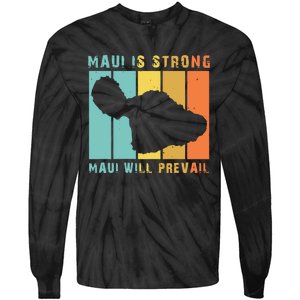 Pray For Maui Strong Hawaii Strong Save Maui Hawaii Tie-Dye Long Sleeve Shirt