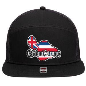 Pray For Maui Strong Hawaii Strong Save Maui Hawaii 7 Panel Mesh Trucker Snapback Hat