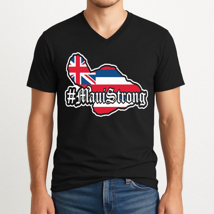 Pray For Maui Strong Hawaii Strong Save Maui Hawaii V-Neck T-Shirt