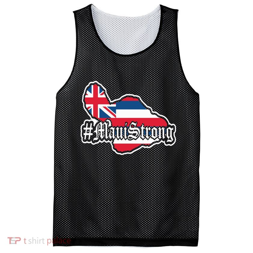 Pray For Maui Strong Hawaii Strong Save Maui Hawaii Mesh Reversible Basketball Jersey Tank